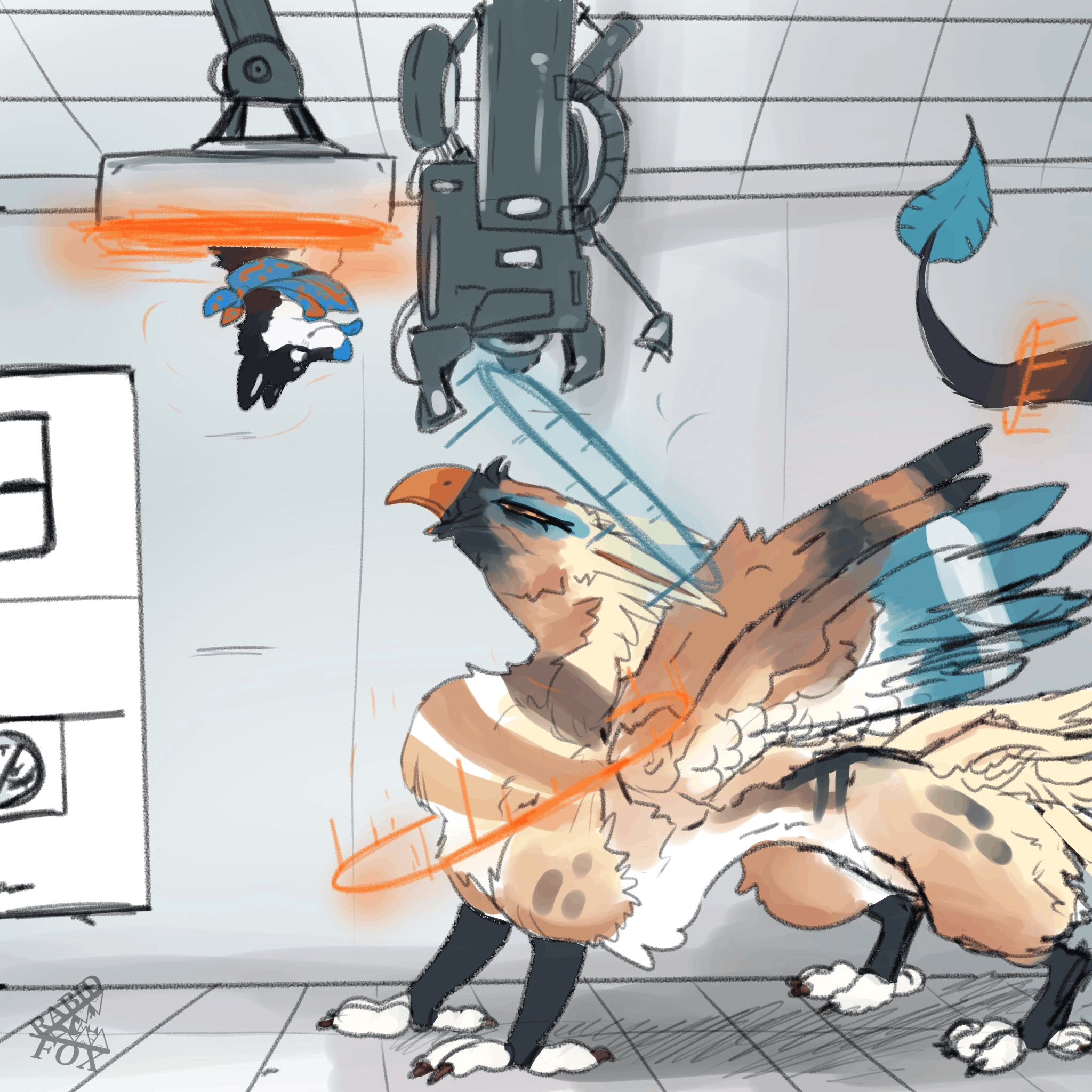 Portal Themed Commision by RabidFox